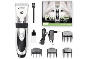 Nobleza Profesjonalna maszynka do strzyżenia psów, cicha maszynka do strzyżenia zwierząt, Bezprzewodowa i akumulatorowa maszyna do strzyżenia włosów dla małych średnich i dużych zwierząt domowych