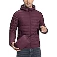 Pioneer Camp Mens Lightweight Packable Puffer Jacket Hooded Insulated Thermal Puffy Winter Jackets for Running Travle