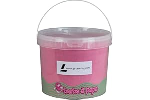 GT CATERING Zuckerwatte Zucker für Zuckerwatte-Maschine - Erdbeer- 5 Kg