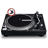 Reloop RP-1000 MK2 | Hifi/DJ Belt-Drive Turntable/Turntable with Orthophone OM Black Pickup Needle and Headshell