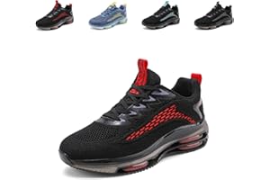 NEOKER Turnschuhe Herren Laufschuhe Sportschuhe Straßenlaufschuhe Joggingschuhe Running Fitness Tennis Trainings Schuhe Sneaker Schwarz Blau 39-48