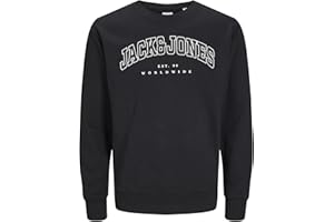 JACK & JONES Bluza sportowa Chłopcy Jjecaleb Varsity Sweat Crew Neck Sn Jnr (1 w zestawie)