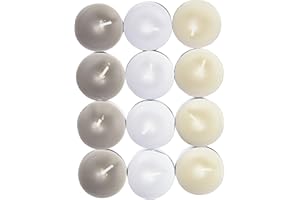 Spaas 24 Bougies chauffe-plats parfumées couleurs Ivoire, ± 4,5 heures - White Cake Vanilla 0338329.999 D 39 x H 16 mm