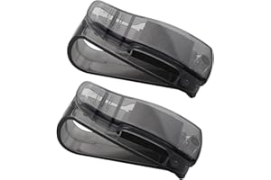 Futheda 2 pcs de Voiture pour Lunettes, Clip Pare-Soleil Lunettes Support, Support de Lunettes de Soleil avec Carte de Ticket Clip Auto véhicule Accessoires