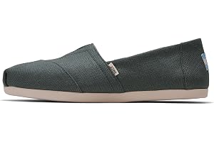 TOMS Damen Alpargata aus Återvinning Bomull Flache Toffel, Bonsai grön, 39 EU