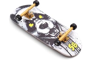 SPITBOARDS Diapason en bois 36 x 96 mm, pré-assemblé, 5 couches, camions professionnels, écrous de verrouillage, roues CNC, graphiques d'usure, ruban adhésif