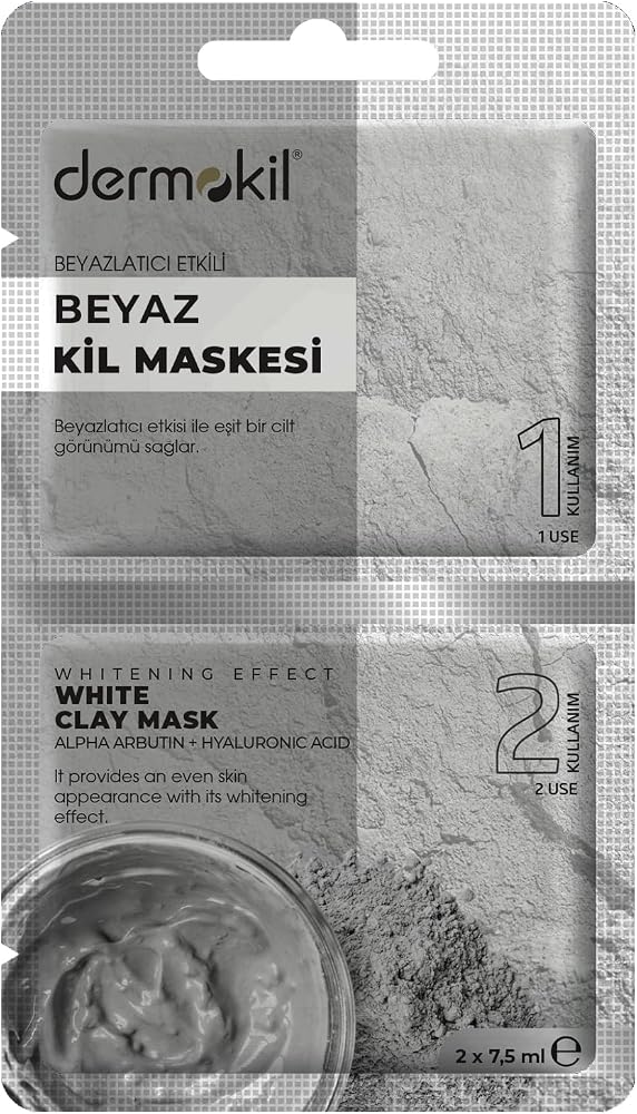 Dermokil Beyazlatıcı Etkili Kil Maskesi 2x 7.5 ml