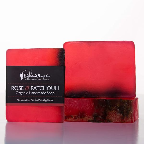 The Highland Soap Company Handseife Rose & Patchouli – 300 Ml, Mit Bio-Aloe Vera | Feuchtigkeitsspendend