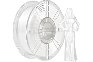 iBOSS PLA+filament 1.75mm, filament drukarki 3D PLA Plus, dokładność wymiarowa+/-0.02mm, szpula 1KG filament drukarki 3D,Jedwabny biały