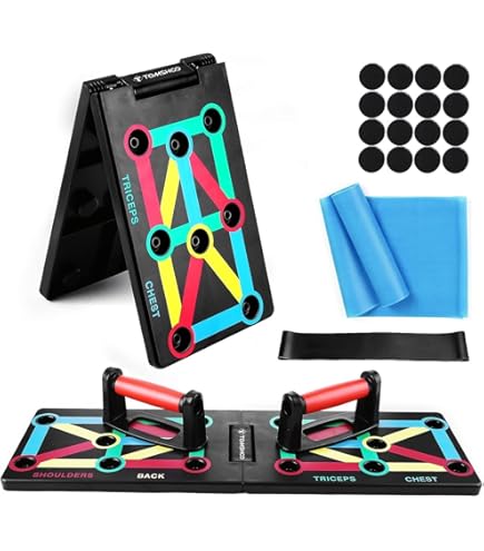 Tavola Portatile Per Flessioni - Pieghevole, Con Maniglie, Allenamento Pettorali E Bicipiti - Foto 12