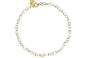 Amberta Pulsera de Corazones para Mujer en Plata de Ley 925