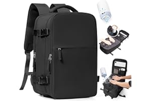 SZLX Mochila al Vacio con Bomba Mochilas Viaje Cabina Avion 40x30x20 Ryanair Vueling Wizzair Equipaje de Mano 40x20x25 Bolsas de Viaje Mujer Maletas 45x36x20 Easyjet Mochila Portátil con USB Hombre