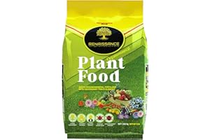 Renaissance Organic Plant Food – 3.62 kg Bag – All Purpose Fertilizer for Outdoor & Indoor Gardens – Slow Release Natural Soil Fertiliser for House Plants, Vegetables, Fruit Trees, Roses and Grass