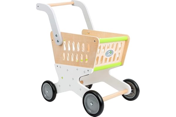 small foot Caddie "Trend" en bois, accessoire pour boutique marchand et jeu de rôle, à partir de 3 ans, 11161