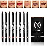 7 Colors Matte Lip Liner Set And 1PCS Concealer Pencil,Long Lasting Waterproof Make Up Lip Liners for Women With 1PCS…