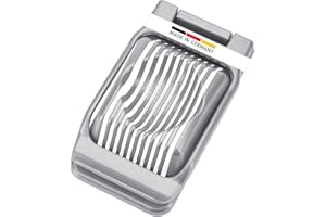 Westmark Eierteiler für runde und ovale Scheiben, einzeln gespannte Schneiddrähte aus Edelstahl, Aluminium/Rostfreier Edelstahl, Duplex, Grau, 10202260