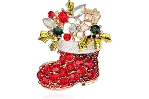 Lozadia Silver Plated Brooch Rhinestone Flower Brooches for Women Ladies Shiny Teardrop Brooch Pins Pendant Jewellery