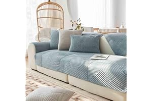 YWQJL Samt Sofabezug Sofaschoner rutschfest 1 2 3 4 Sitzer,l Form Sofaüberwurf,Sofa Überzug Ecksofa Pets Dog Couch Überzug Couch Überzug Sofa Überwurf (#19, 70x120cm)