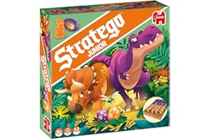 Jumbo - Stratego Junior Dinos, Juego de Mesa para niños a Partir de 4 años, en Español