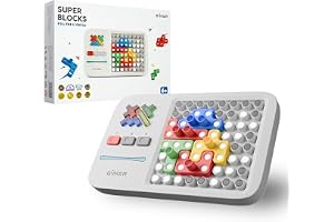Giiker Super Blocks - Elektroniskt Blockpussel - Över 1000 Utmaningar och Smart LED-tavla - Intelligens- och Logikspel för Ba