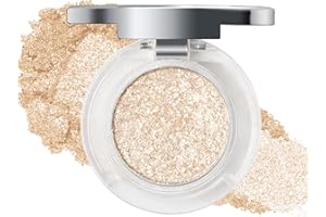 LYSDEFEU Fard à Paupières Paillettes Illuminateur, Eyeshadow Glitter Couleur Intense, Une Seule Couverture, Étincelantes Palette Maquillage Yeux, Creme Eyeshadow Holographique Longue Durée et Maquillage-02