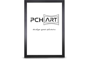 PCH[art] New Alaya fotoram, färg: svart, storlek: 84 x 119 cm, DIN A0 cm, tidlös och enkel ram, för affischer, foton och port