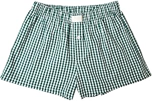 LERRITA Femmes Y2K Short à Carreaux avec Taille élastique Patte de Boutonnage Devant Lounge Shorts en Lin Élastique Shorts décontractés Loisirs Pantalons Courts Boxers Vichy Été Pyjamashorts Streetwear