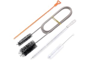 MEGAVOW 4 Pack Drain Sink Unblocker Tools, 61 inch Spring Pipe Cleaner, 17.7 inch Drain Snake, 78.7 inch Plumbing Cleaning Brush, 20 inch Hair Clog Remover for Sewer, Kitchen, Bathroom, Toilet