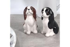 LESSER & PAVEY Salière et poivrière (épagneuls King Charles)