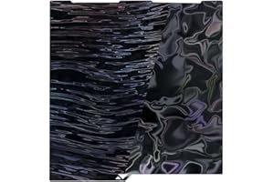 IdeaFormer Smooth Water Ripples+Wood Grain PER piastra di pressione per Anycubic Kobra 3, doppio lato per Spring Steel piastra in acciaio a molla 256 x 268 mm per stampante 3/Kobra 3 Combo