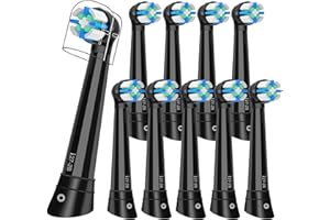 LOKOBATII iO Toothbrush Replacement Heads Compatible with Oral B iO 10 9 8 7 6 5 4 3 Series Electric Toothbrush, Replacement Brush Heads Compatible with Oral B iO,Black