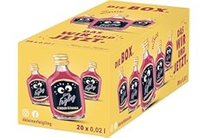 ‎KLEINER FEIGLING Kleiner Feigling Kirsch-Banana (20 x 20ml) – Feinster Vodka mit fruchtigem Kirsch-Bananen-Geschmack – Der kultige Party Schnaps für jede Feier – Frech, fruchtiger Shot – 15 % Vol.