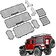 9 Pcs RC Car Protective Cover Set, Iron Metal Window Mesh Protective Net for Traxxas TRX4 RC Cars, Professional RC Accessories, Fine Workmanship Left and Right Protective Net, Front Rear Light Cover