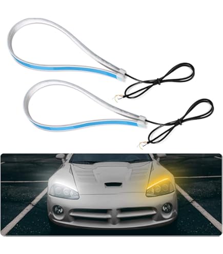 2x Auto DRL DRL Striscia Silicone Del Segnali Di Segnale Di Riga Da 5,74 € | DHgate - Foto 11