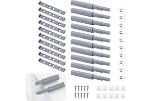 SMOMEND 10pcs Push Pull per Ante Scrocco magnetico, Chiusura Magnetica per ante, Apertura a Pressione Ante Push Pull,Chiusure Magnetiche Push to Open per Armadi, Apertura a Pressione per Ante Senza Maniglie