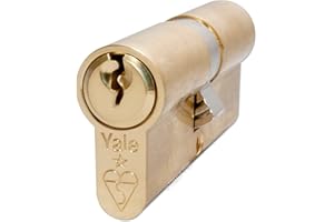 Yale PKM4545-PB - KM Superior 1 Star Euro Cylinder Lock - 45/45 (100mm) / 45:10:45 - Brass Finish - High Security