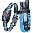 Dog Training Collar with 3300Ft Remote Range, 3 Training Modes Sound/Vibration/Strong Vibration, Security Lock IP67 Waterproof & Rechargeable, Anti Barking Collar for Large Medium Small Dogs (Blue)