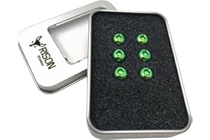 RISON-Titanium Tornillos para discos de freno de bicicleta, M5 x 10 mm, tornillos de titanio para rotor de bicicleta, tornillos de cabeza torx, tornillos de cabeza torx, para bicicleta de montaña, 6