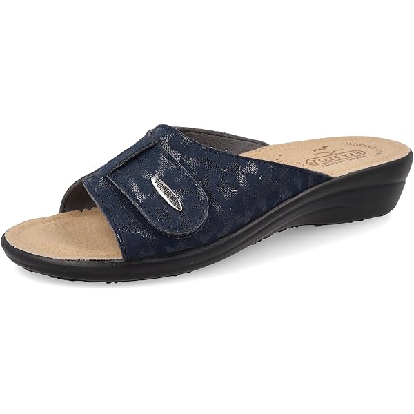 Fly Flot Blera Ciabatte Donna In Ecopelle - Fibbia Regolabile, Sottopiede Pelle, Made In Italy, Comodissime - Foto 6