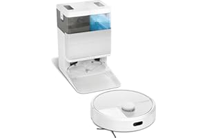 iRobot Roomba Plus 405 Combo + Stazione AutoWash, Robot Aspirapolvere Lavapavimenti, LiDAR, Rilevamento Tappeti, Previsione Pulizia Pavimento, DualClean, SmartScrub, Controllo Vocale e App, Bianco