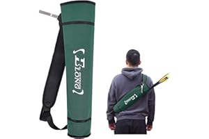 ELONG OUTDOOR Elong Tiro con l'arco Faretra Indietro Freccia Faretra Titolare Regolabile Compound Ricurvo Arco Caccia Target Esercizio per Adolescenti e Adulti