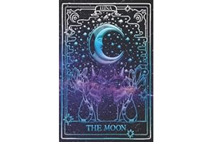 Moon Tarot Journal: Notebook, Sketchbook, Writing Book: 200 Big Blank Pages Dotted Grid system for Drawing, Writing, Sketch Art