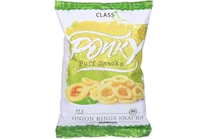 Ponky Onion Rings Puff Snacks, 60g