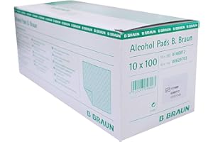 BRAUN Alcohol Pads B.Brown Alcohol Swabs 10 x 100 St.