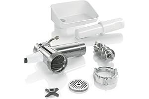 Bosch - Accesorio Picadora de Carne para Robot de Cocina MUM5, Fácil de Limpiar, Blanco, MUZ5FW1