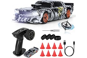 JONRRYIN Mini RC Drift Car Pro, 1:43 Fjärrstyrd Driftbil, 4WD Bordsdrift RC Bil, Fjärrstyrd Bil med Gyro, 15 km/h, Leksaksbil