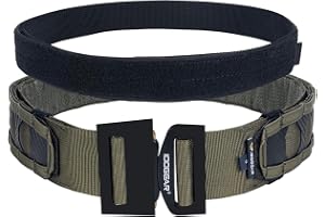 IDOGEAR Molle Battle Belt 2 tums snabbkoppling Rigger stridsbä med 1,5 tum inre bälteskrok och ögla