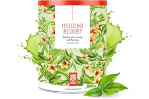 ‎NATURTREU Matchaelixier more than Matcha – Matcha-Latte Pulver für cremigen Genuss - Ideal für Vanilla Iced Latte - Vegan, ohne Zuckerzusatz, mit Kokosmilch & Vanille - Laborgeprüft