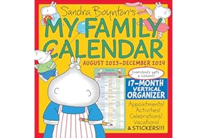 Sandra Boynton's My Family Calendar 17-Month 2023-2024 Family Wall Calendar