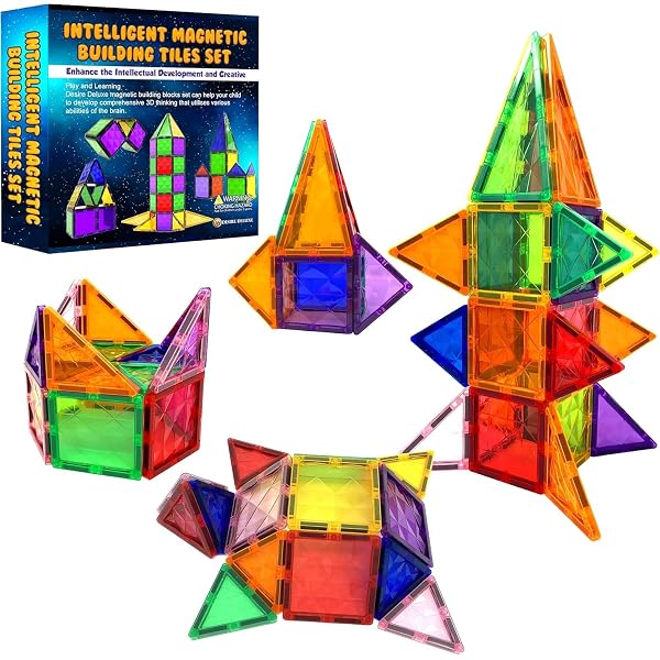 Jeu de Blocs de Construction Magnétiques – Blocs Magnétiques Éducatifs STEM pour Enfants, Apprentissage Préscolaire Sensoriel Montessori Jouets Magnétiques pour Garçons & Filles dès 3 Ans – 37 Pièces Jeu de Blocs de Construction Magnétiques – Blocs Magnétiques Éducatifs STEM pour Enfants, Apprentissage Préscolaire Sensoriel Montessori Jouets Magnétiques pour Garçons & Filles dès 3 Ans – 37 Pièces